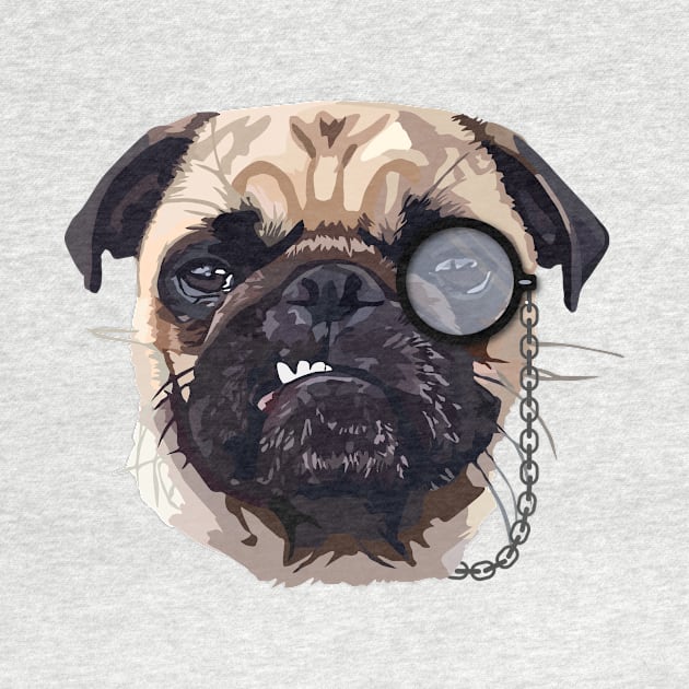 Pug by thedailysoe